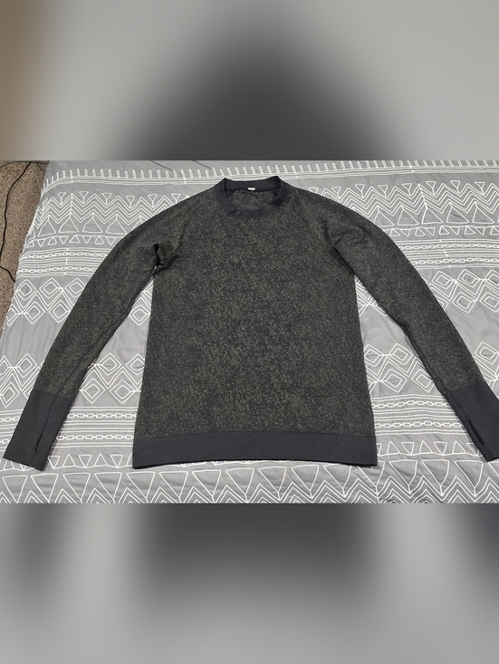 lululemon athletica Tops - Lululemon Rest Less Pullover In Black/Armory Size 4